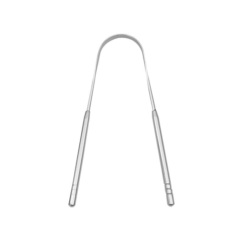 Stainless Steel Tongue Scraper Tongue Coating Cleaner Oral Cleaning Tools