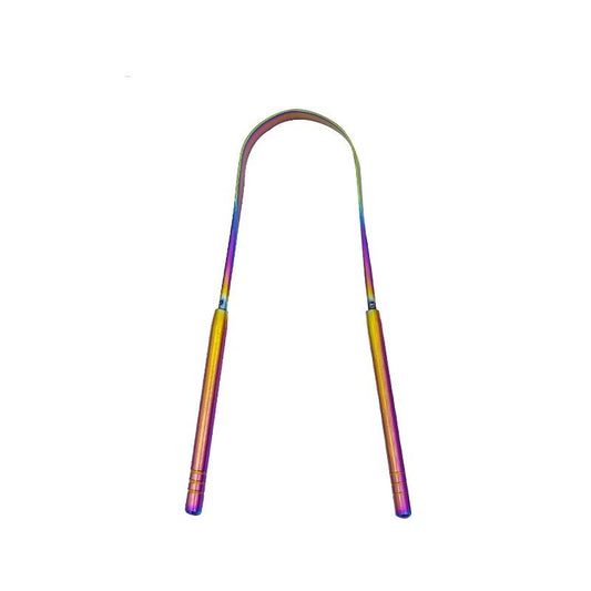 Stainless Steel Tongue Scraper Tongue Coating Cleaner Oral Cleaning Tools